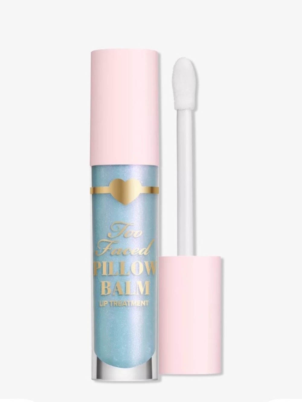 Too Faced Pillow Balm Lip Treatment - Shimmery Aqua with Pink Cap